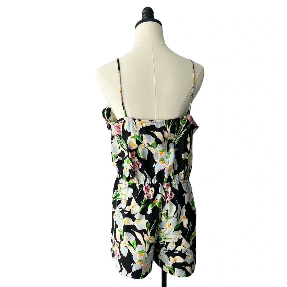 Topshop Iris Floral Ruffle Romper | US 10_5